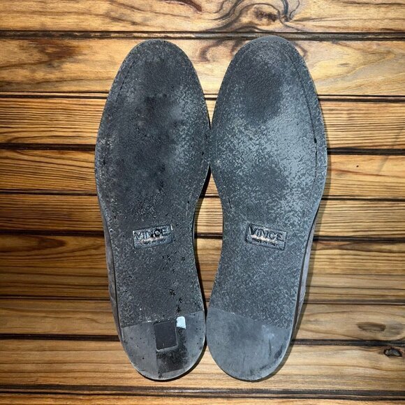 Vince Suede Leather‎ Oxfords Derby Mens Size 13 M Grey Lace Up Made In Italy - Picture 8 of 9